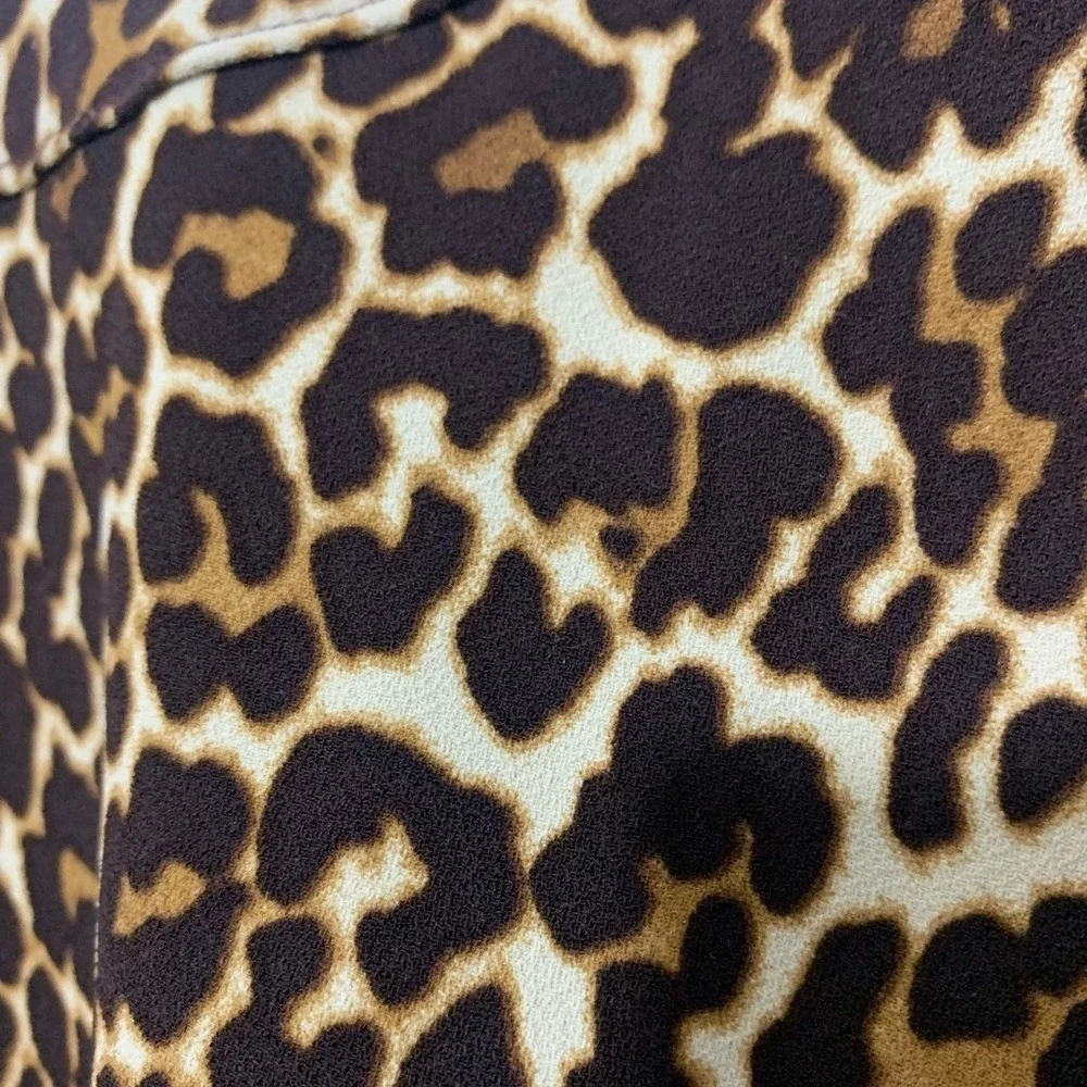 J. Crew crepe shift dress in‎ cat leopard sz 2 NWOT